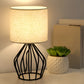Elegante Tafellamp met Linnen Kap en Metalen Voet – Perfecte Verlichting