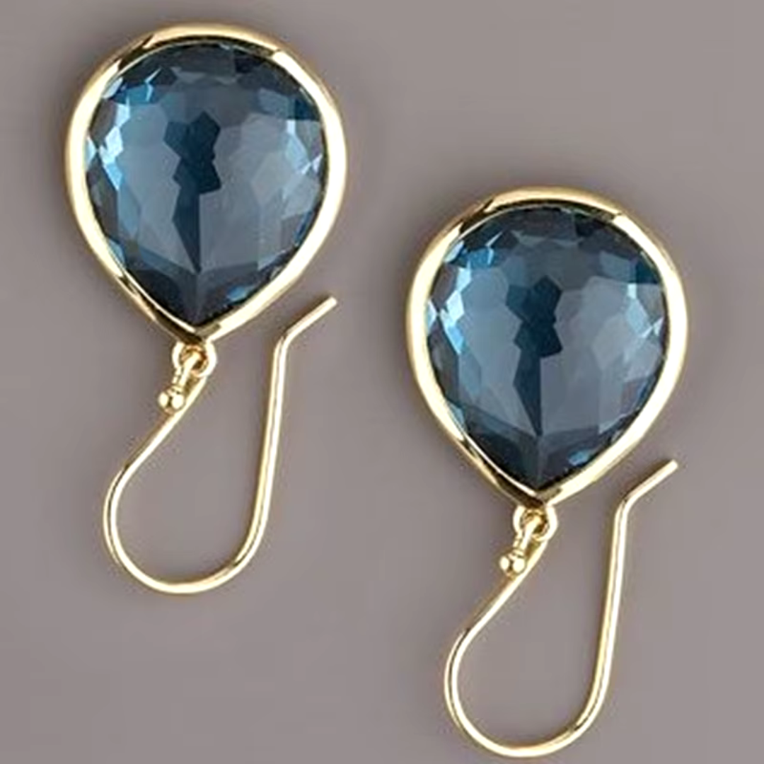 Amara Earrings - Elegante Blauwe Kristallen Sieraden