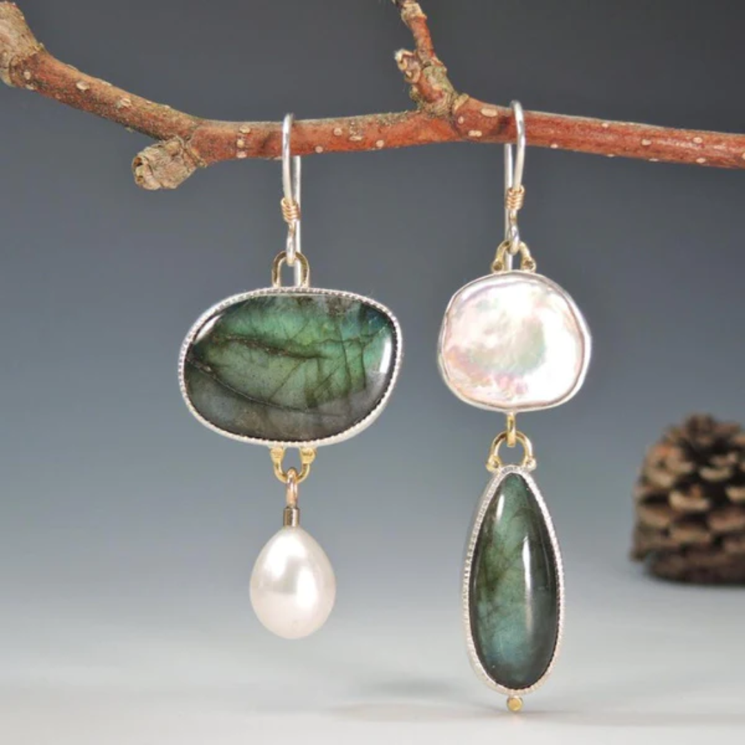 Arabelle Earrings – Elegante Vintage Steen Oorbellen