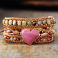 Rhodochrosite Heart Bracelet – Helende Energie voor Jouw Ziel