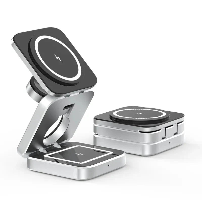 PowerFlex 3-in-1 Laadstation - Magnetisch & Opvouwbaar Opladen