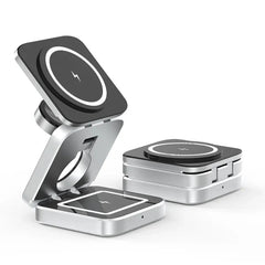 PowerFlex 3-in-1 Laadstation - Magnetisch & Opvouwbaar Opladen