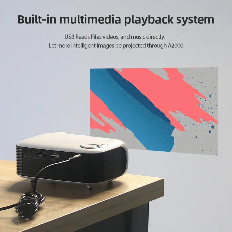 MiniCine Projector - Compacte Bioscoopervaring voor Thuis