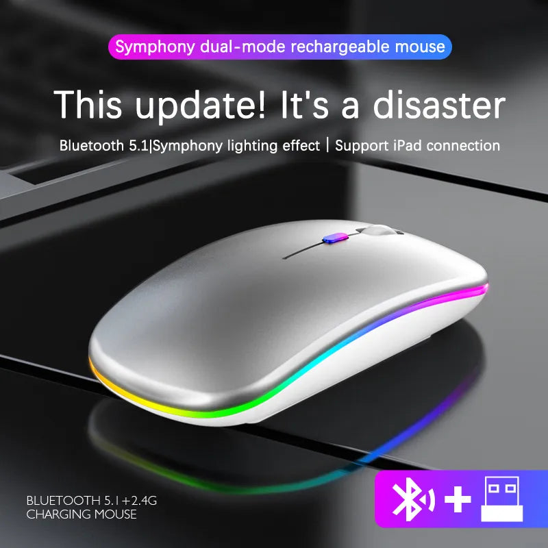 LuxeClick Mouse – Draadloze Oplaadbare Bluetooth Muis