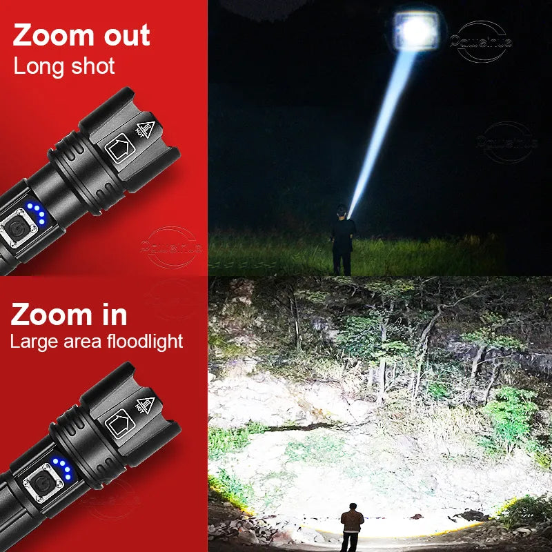 LumiBeam Zaklamp - Krachtige Oplaadbare LED Zaklamp