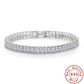 Prachtig Kristallen Armband van Hoogwaardig 925 Sterling Zilver