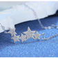 StarGleam Necklace - Stijlvolle Zilveren Sterrenketting