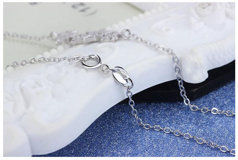 StarGleam Necklace - Stijlvolle Zilveren Sterrenketting