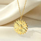 SunBlossom Necklace - Elegante Zonnebloem Medaillon
