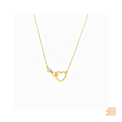 HeartBond Necklace – Tijdloos Sieraad van Verbonden Liefde