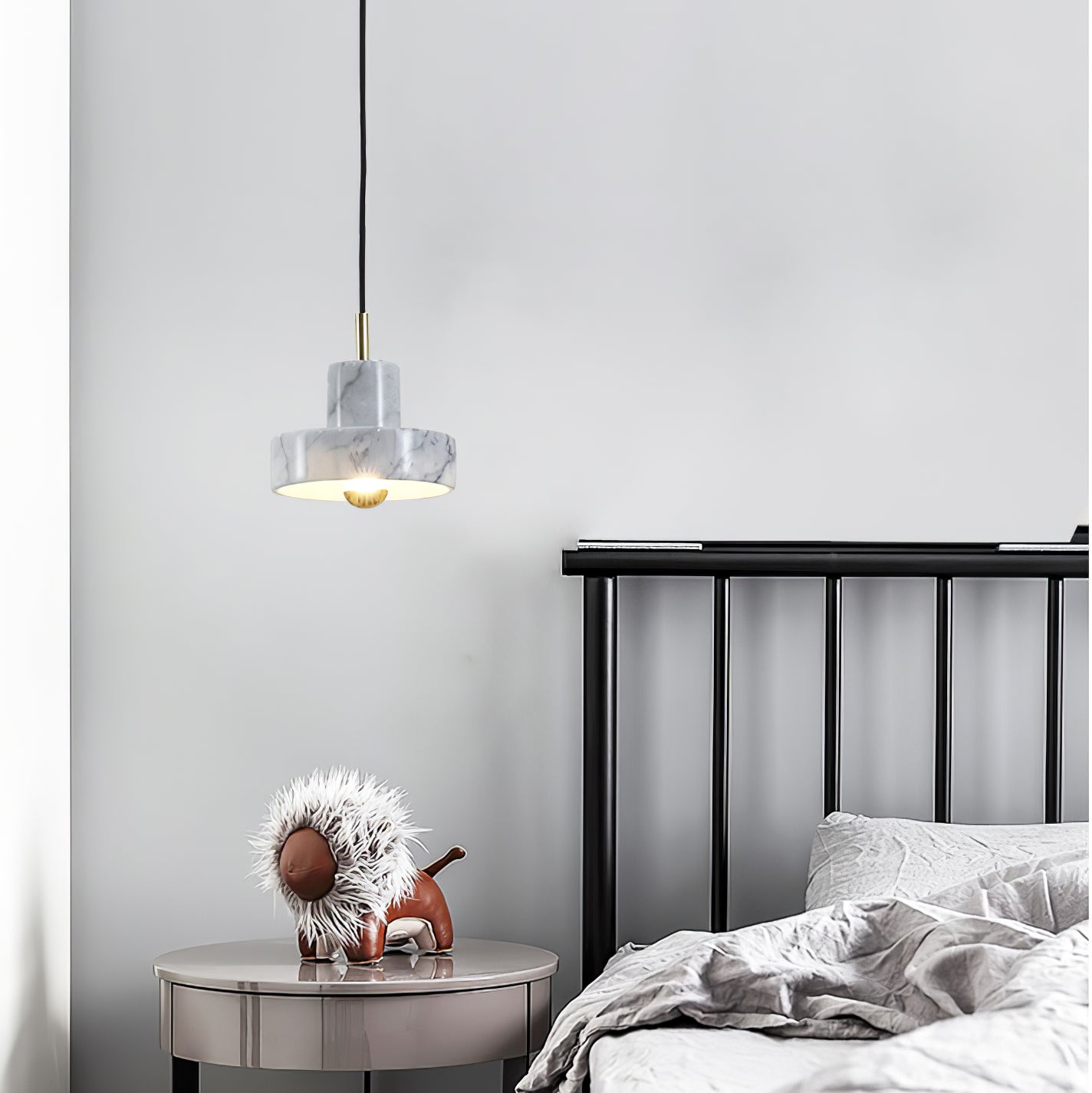 Marbello Luxe - Verstelbare Marmeren Metaal Hanglamp