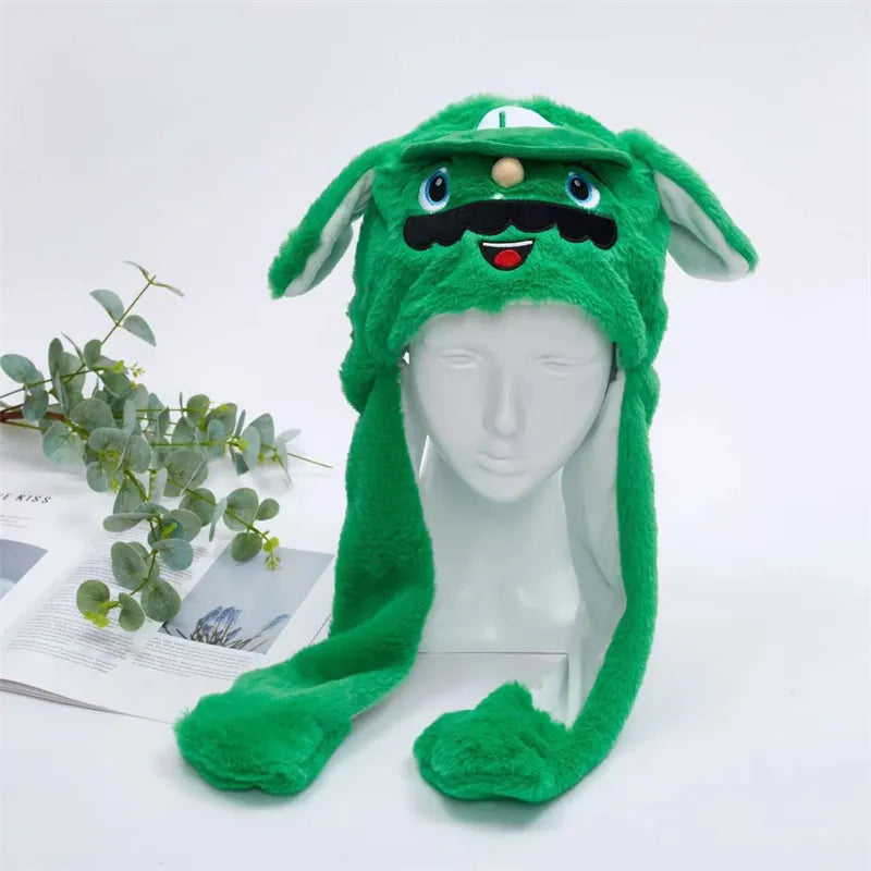 BunnyBounce Hat – Schattige Muts met Beweegbare Oortjes
