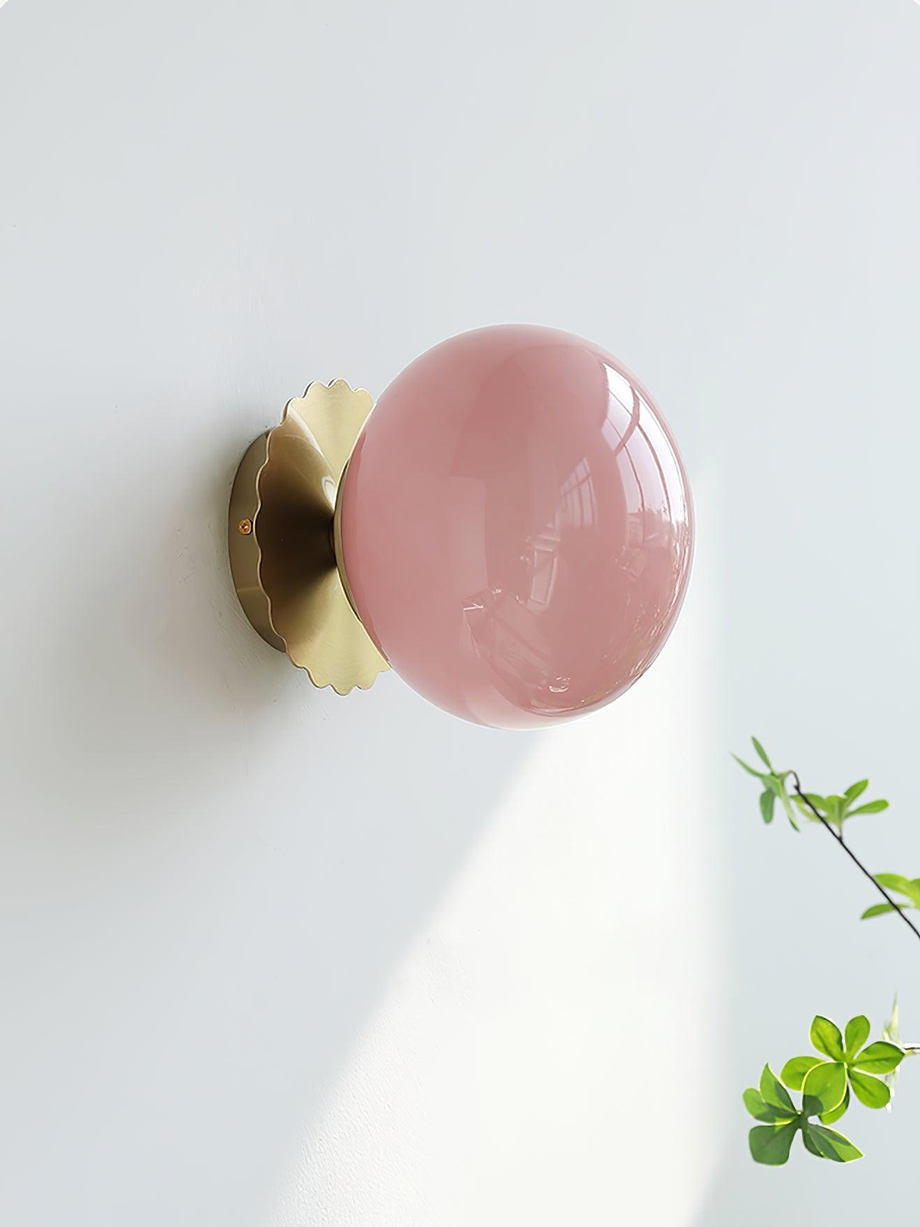 ChicGlow - Elegante Roze Glazen Lamp voor Stijlvolle Interieurs