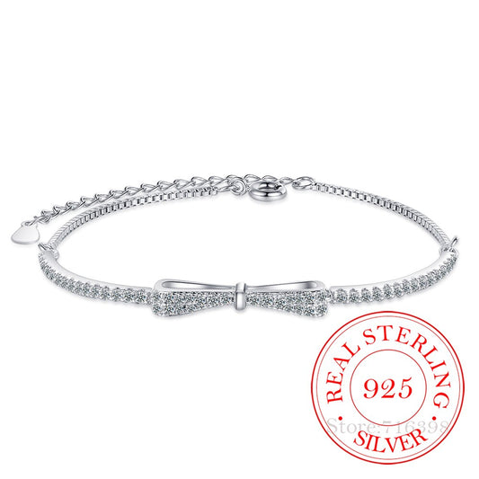 SparkleTennis Bracelet - Elegante Zilveren Armband met Zirkonia