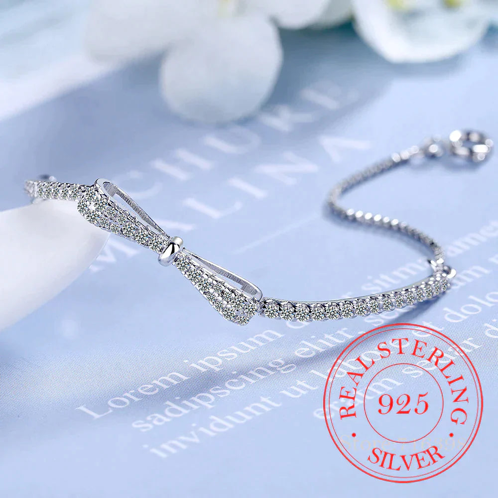 SparkleTennis Bracelet - Elegante Zilveren Armband met Zirkonia