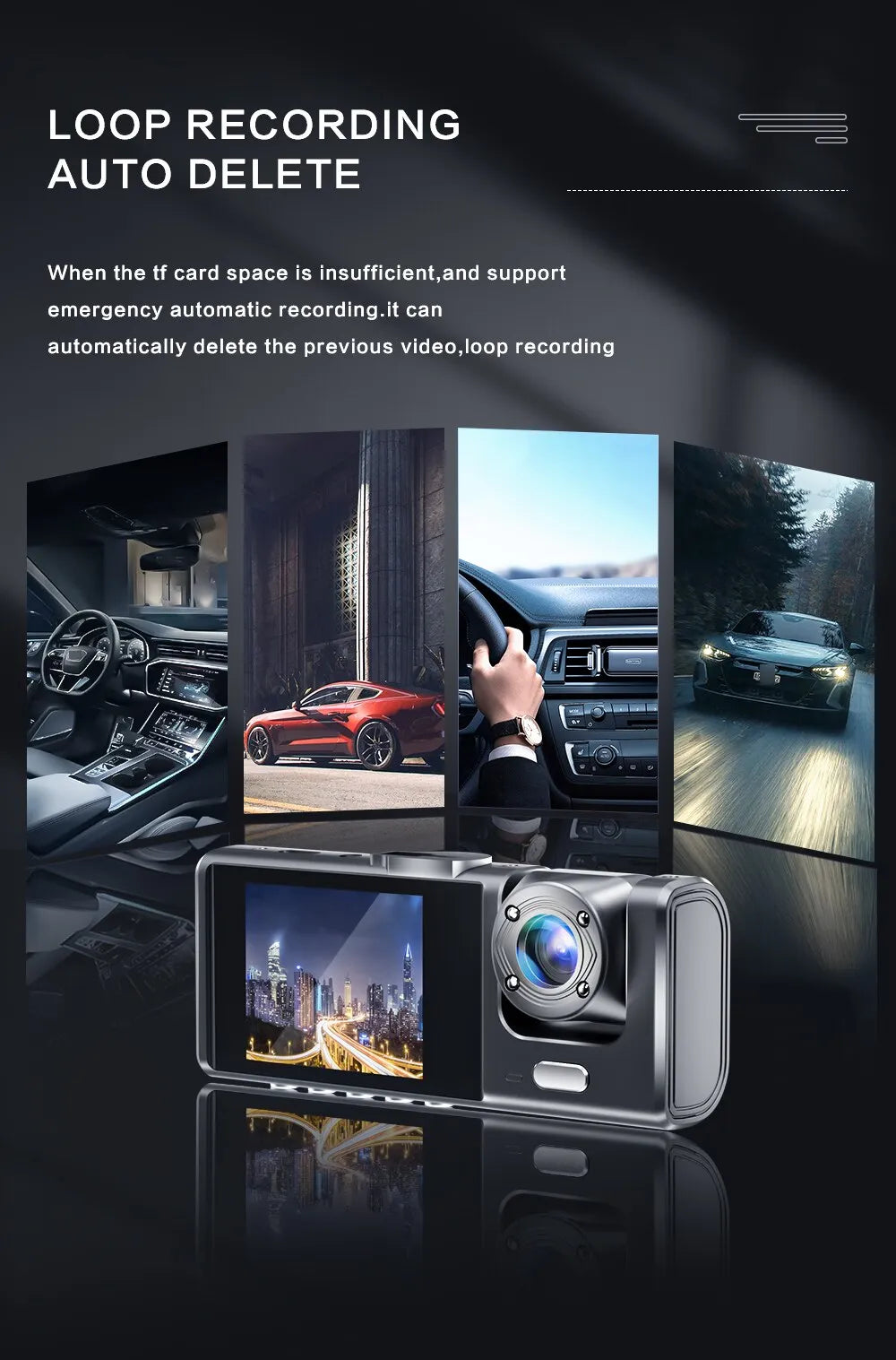 VisionPro - Dashcam met Nachtzicht & IR Technologie