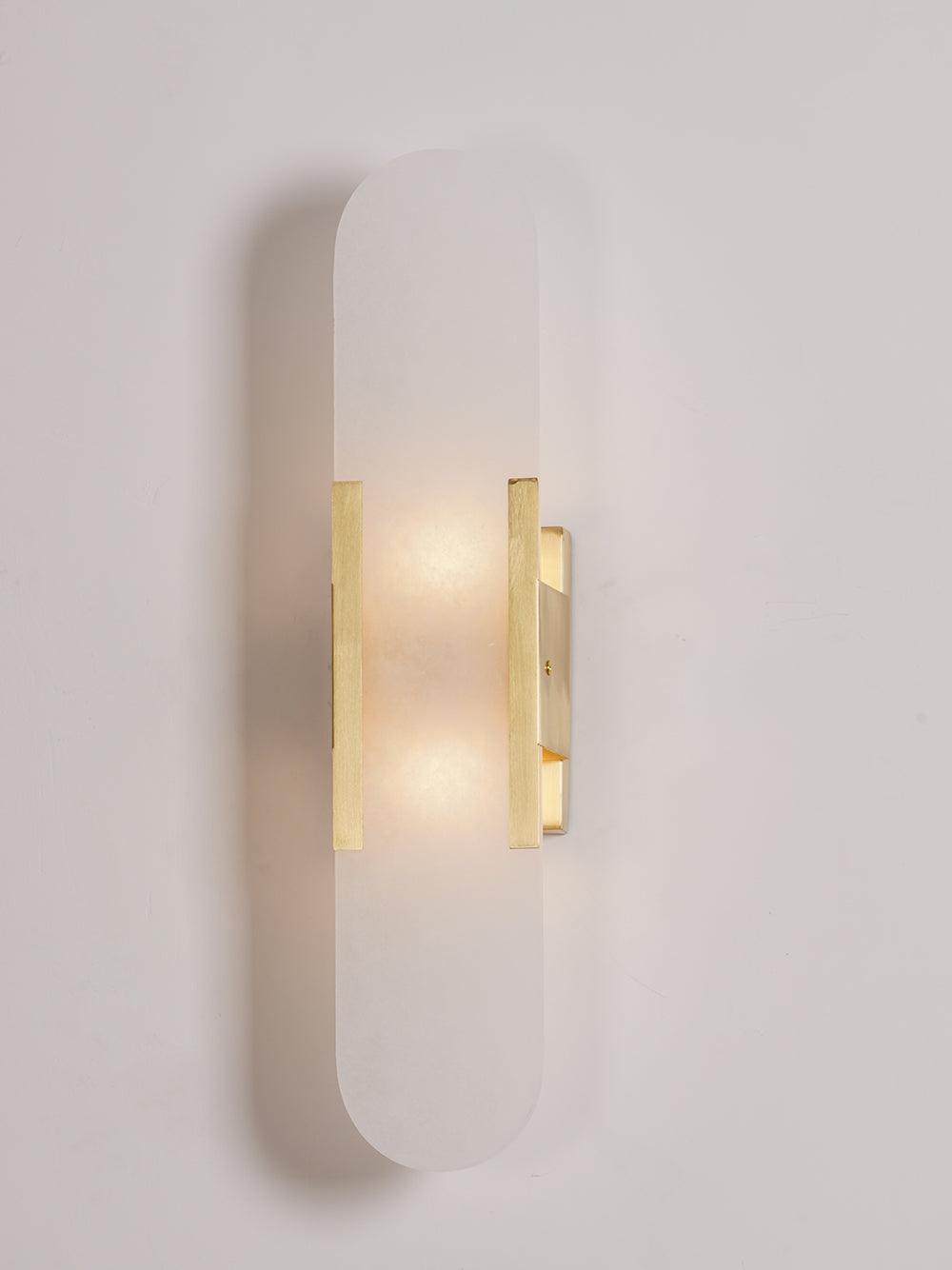 Elegante Melange - Handgemaakte Alabaster Wandlamp