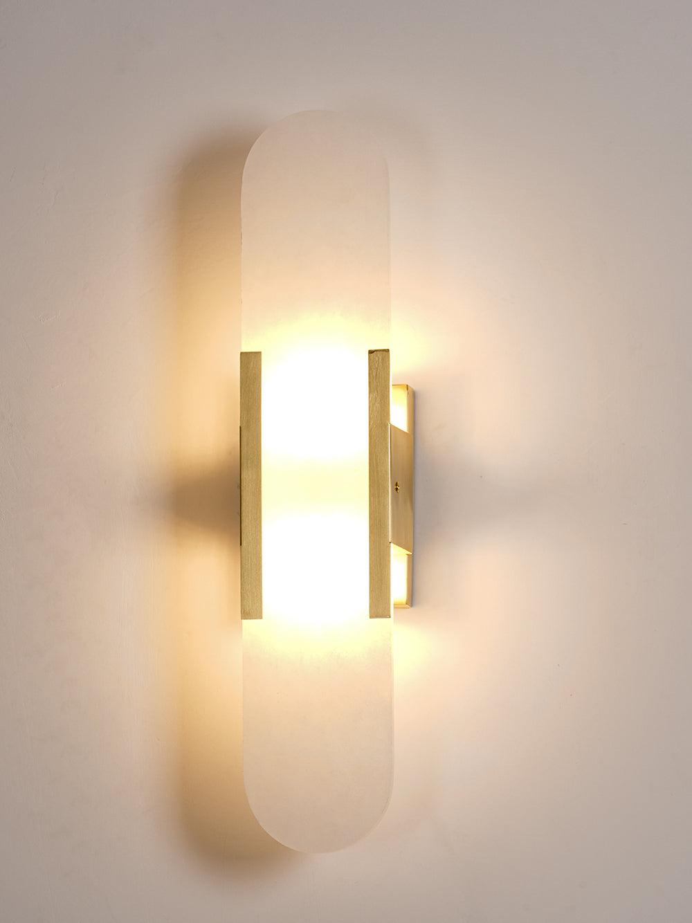 Elegante Melange - Handgemaakte Alabaster Wandlamp