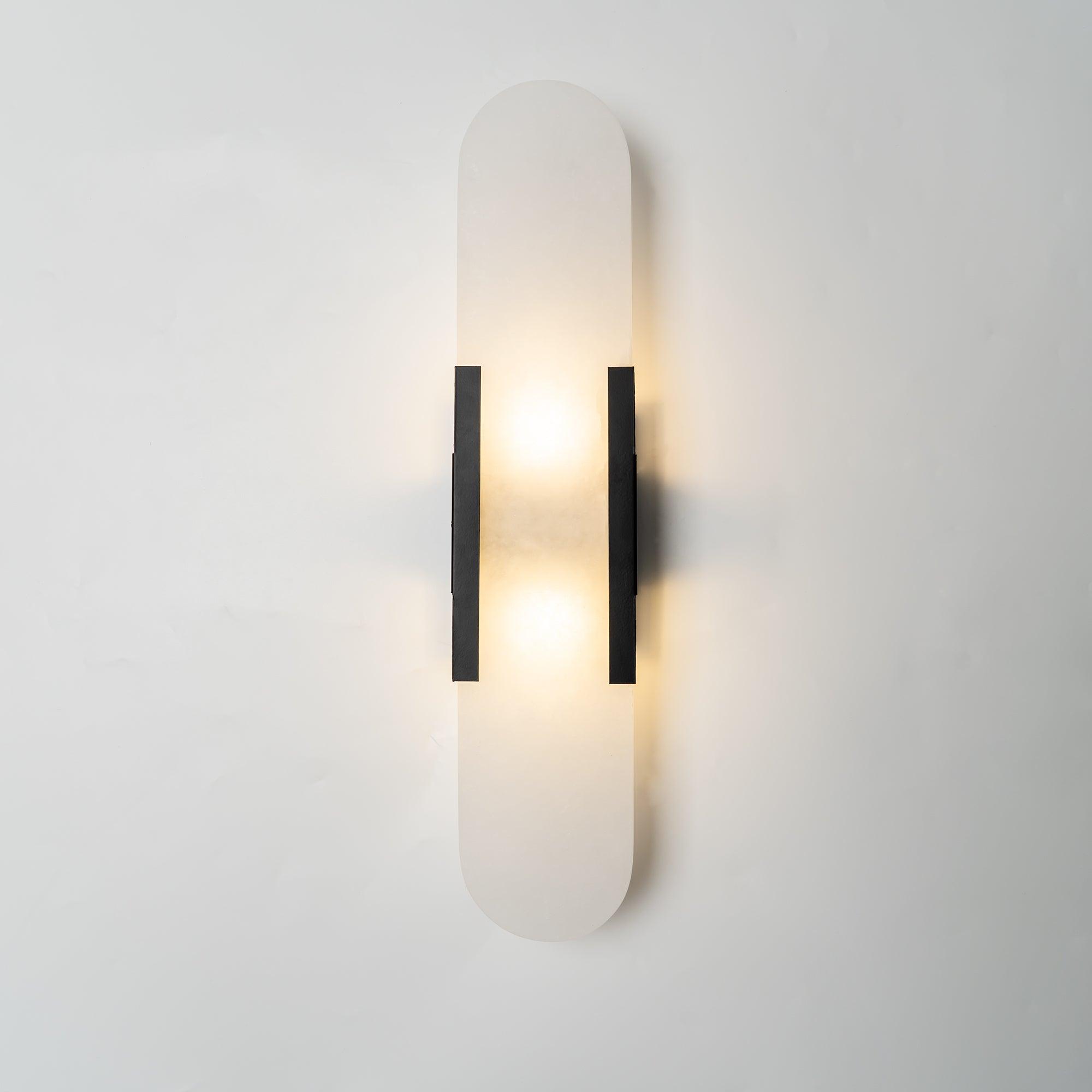 Elegante Melange - Handgemaakte Alabaster Wandlamp