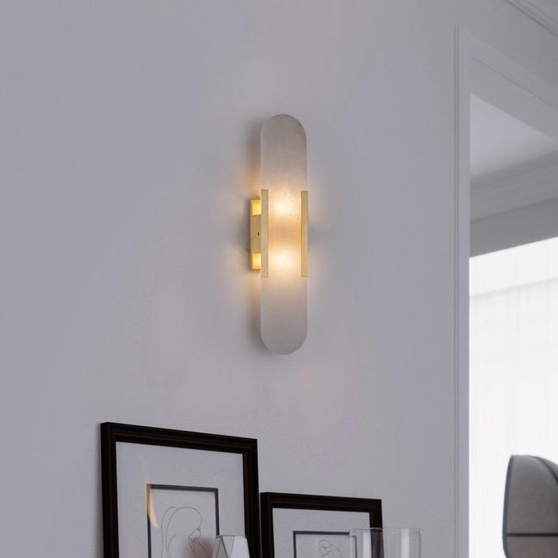 Elegante Melange - Handgemaakte Alabaster Wandlamp