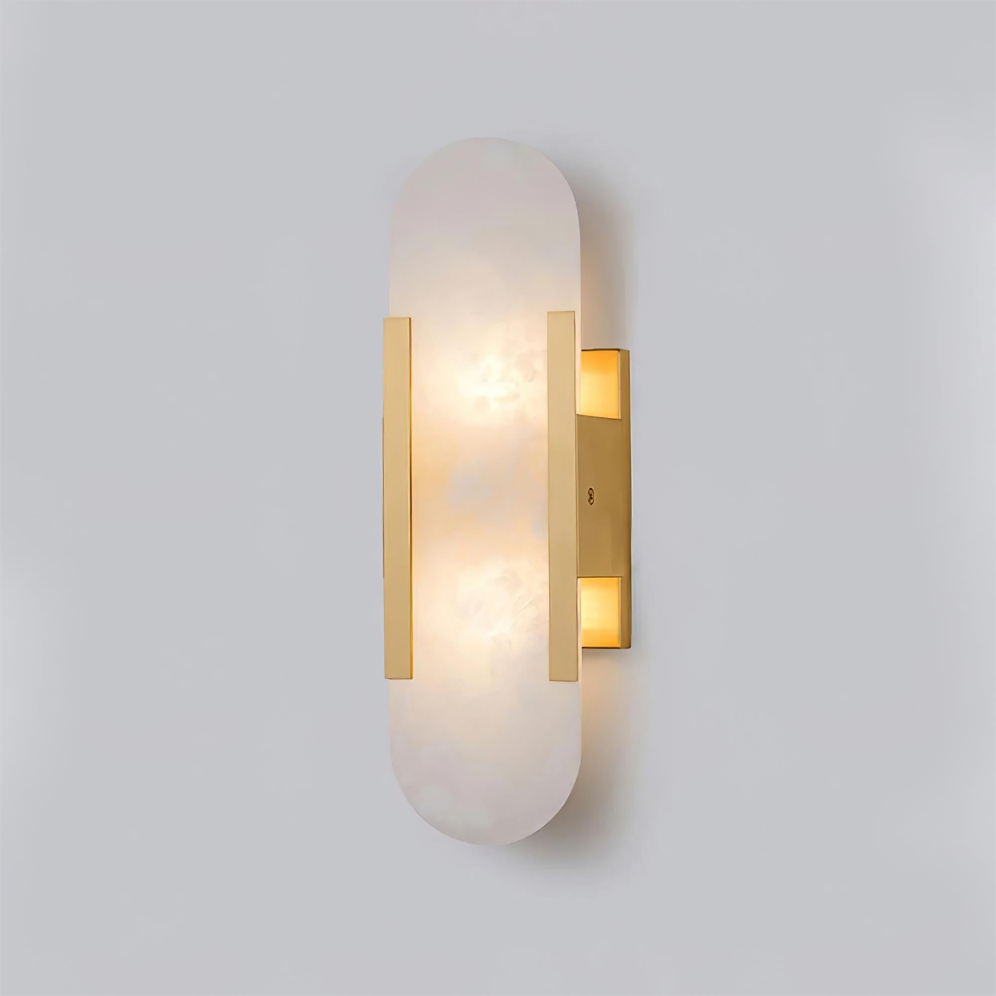 Elegante Melange - Handgemaakte Alabaster Wandlamp