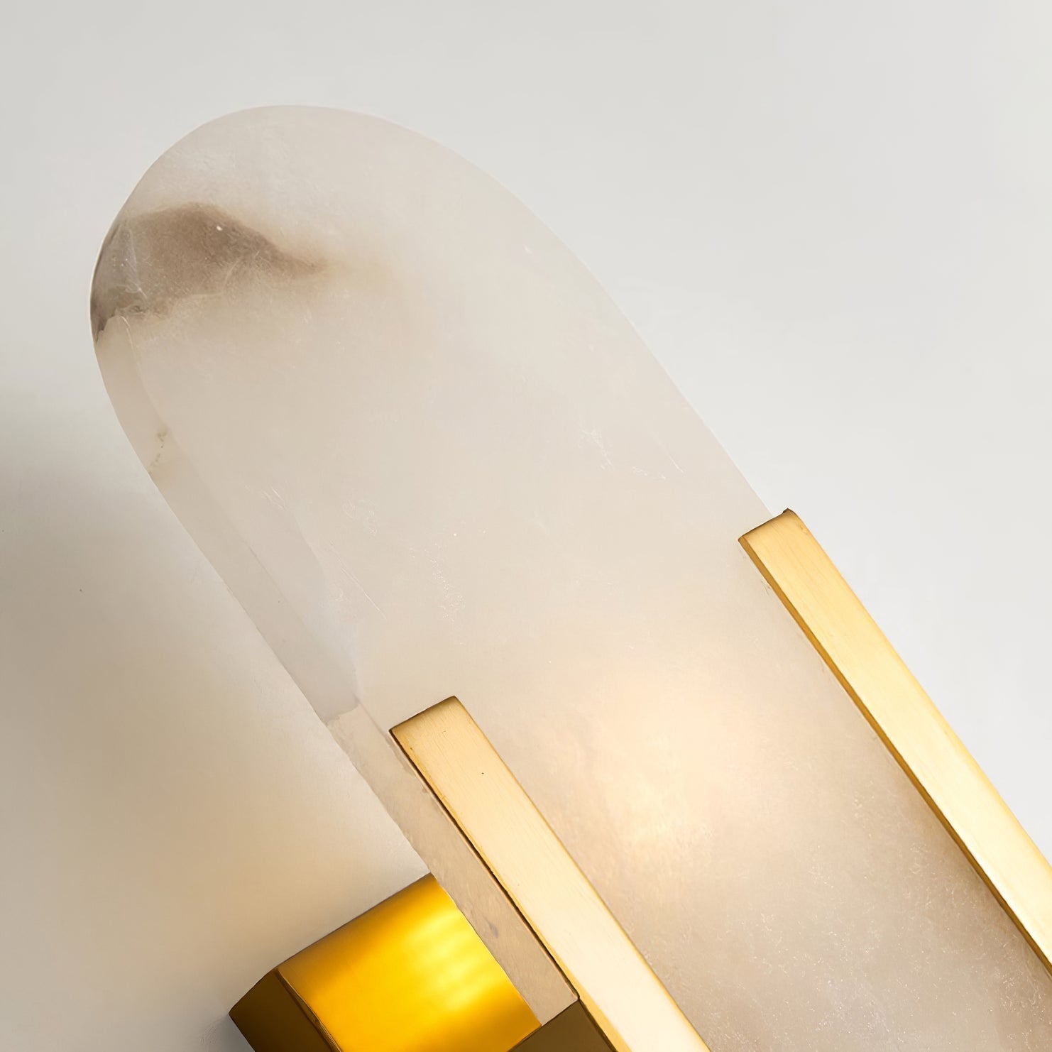 Elegante Melange - Handgemaakte Alabaster Wandlamp