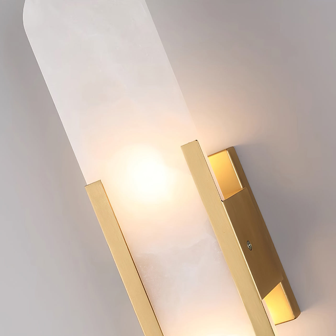 Elegante Melange - Handgemaakte Alabaster Wandlamp