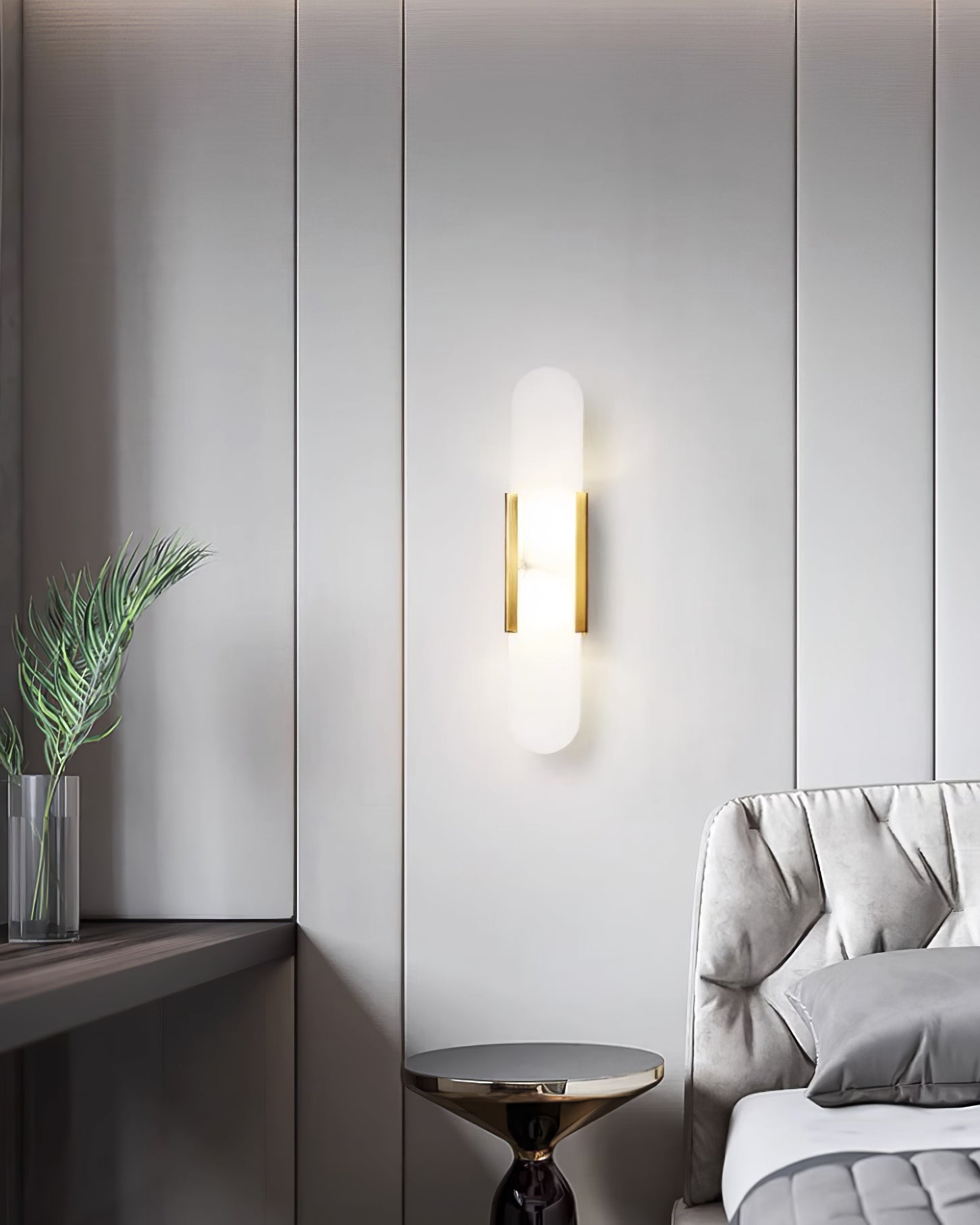 Elegante Melange - Handgemaakte Alabaster Wandlamp