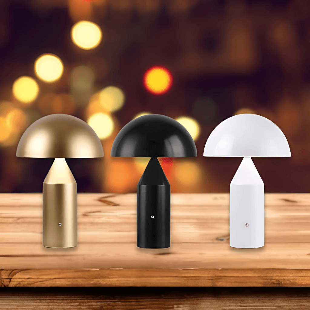 Luxe Nordic Gold Paddenstoel - LED Lamp voor Sfeervolle Interieurs"