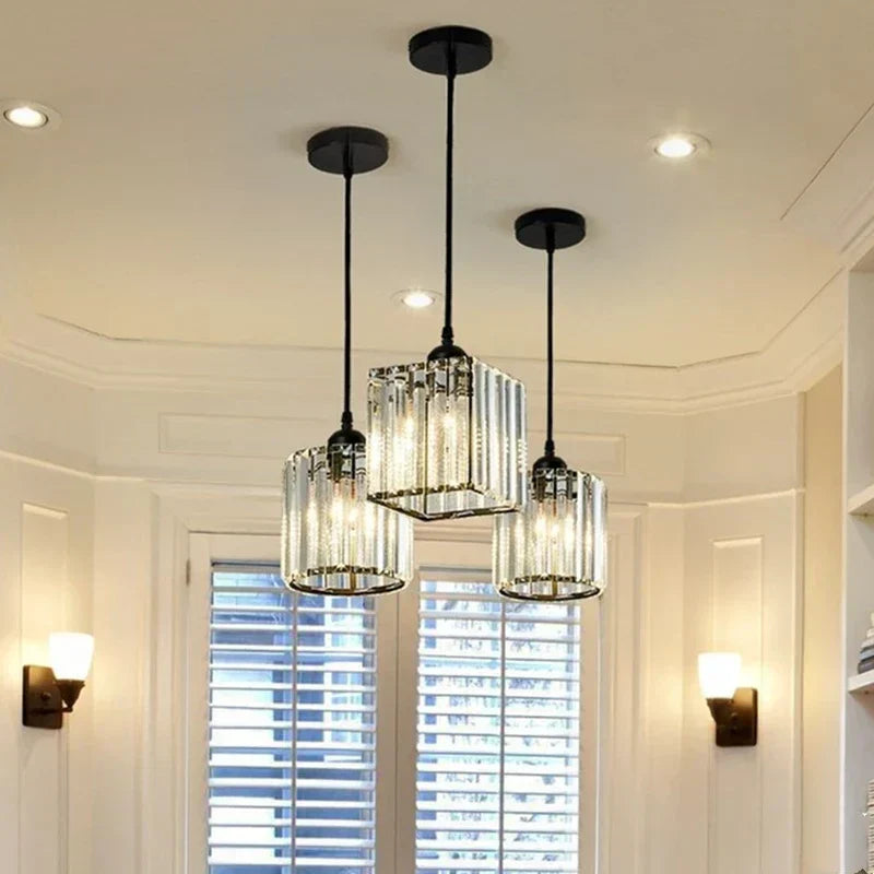 LuxeGlow SparkleLamp - Elegante K9-Kristallen Hanglamp
