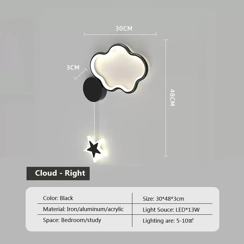 LumiDroom - Magische Wandlamp met Sterren en Maan