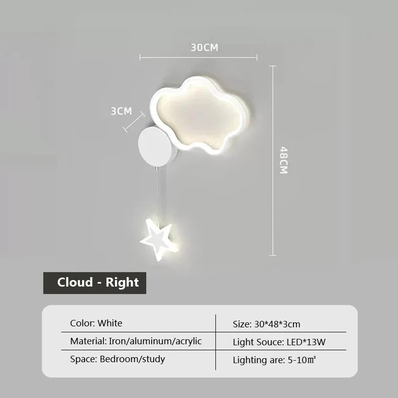LumiDroom - Magische Wandlamp met Sterren en Maan