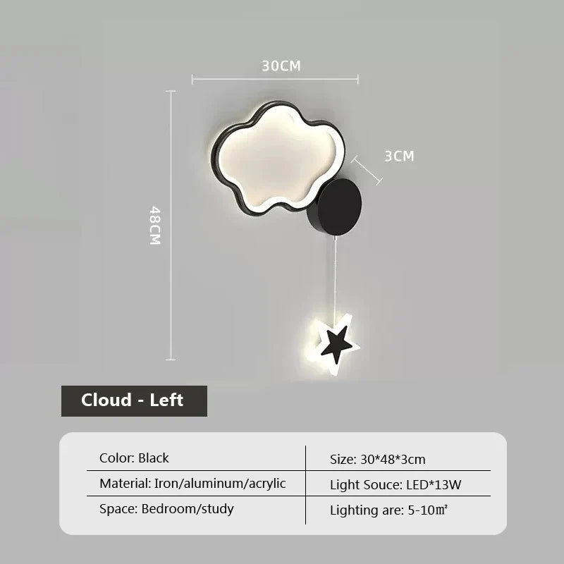 LumiDroom - Magische Wandlamp met Sterren en Maan