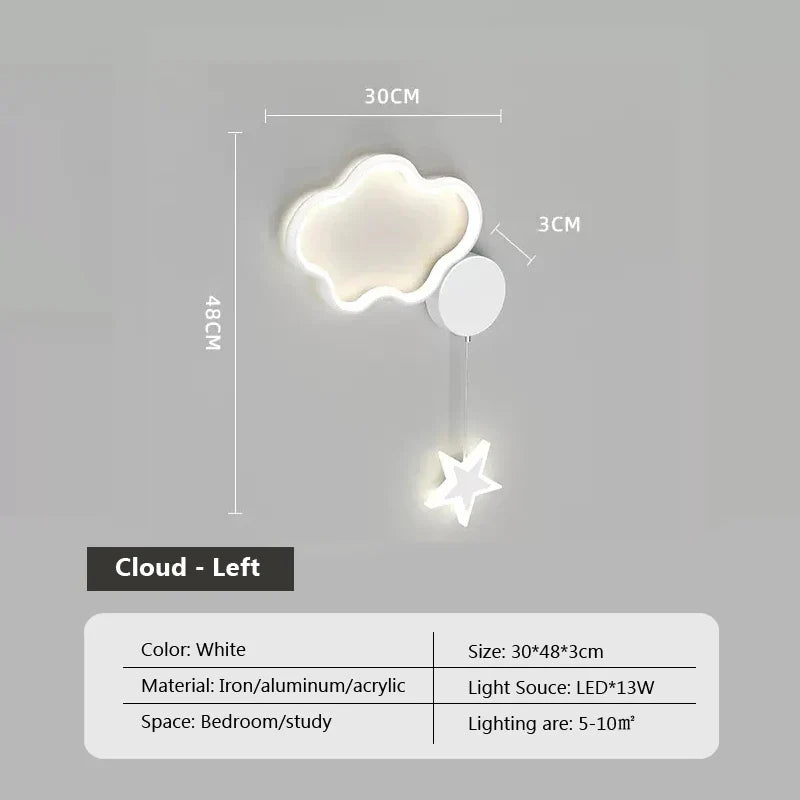 LumiDroom - Magische Wandlamp met Sterren en Maan