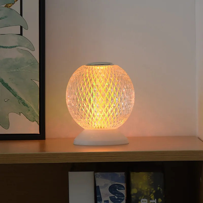 Chic Kristallen Tafellamp – Draadloze Luxe Verlichting