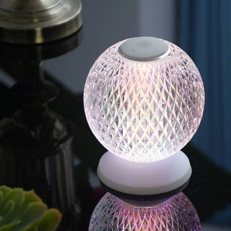 Chic Kristallen Tafellamp – Draadloze Luxe Verlichting