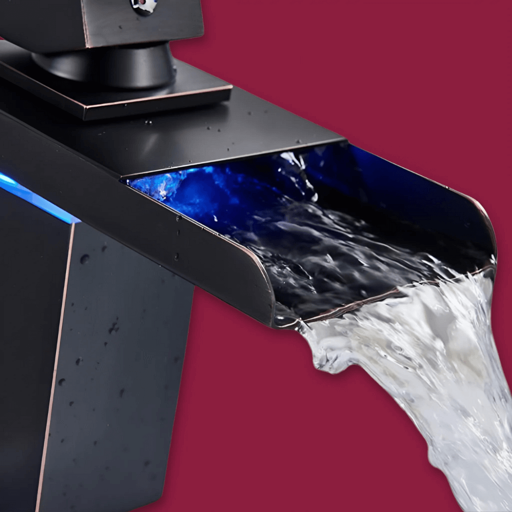 Elegante LED Waterval Kraan - voor Luxe Badkamers