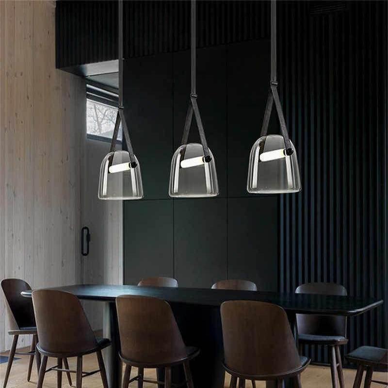 LunaMona Plafondlamp - Moderne Hanglamp van Metaal en Glas