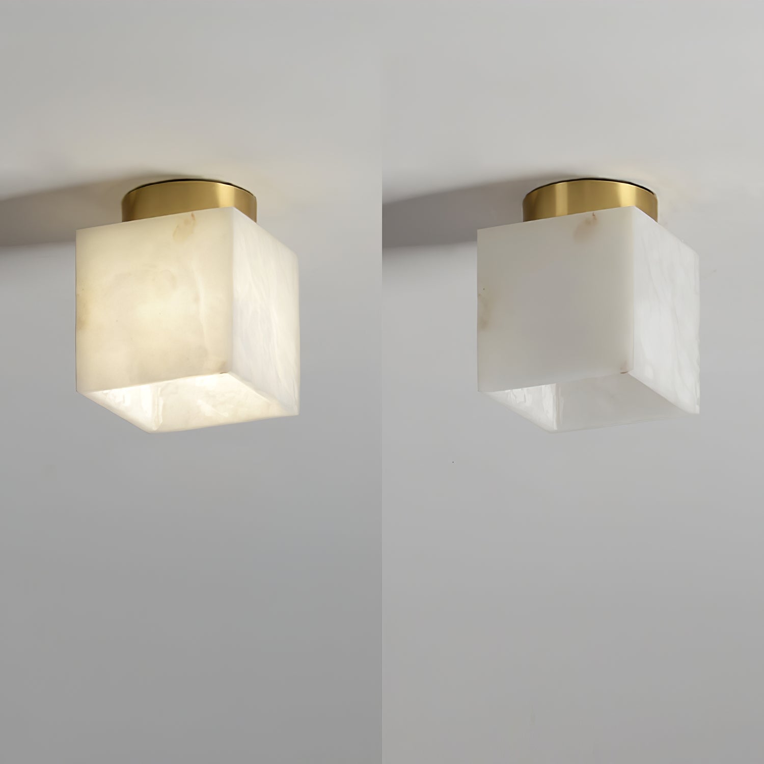 LumaBreeze Plafondlamp - Luxe Moderne Alabaster LED Plafondlamp