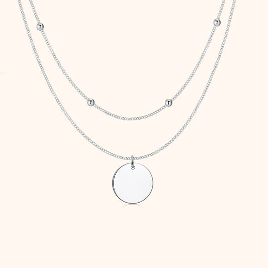 Elegante Dubbele Medaillonketting – Amélie