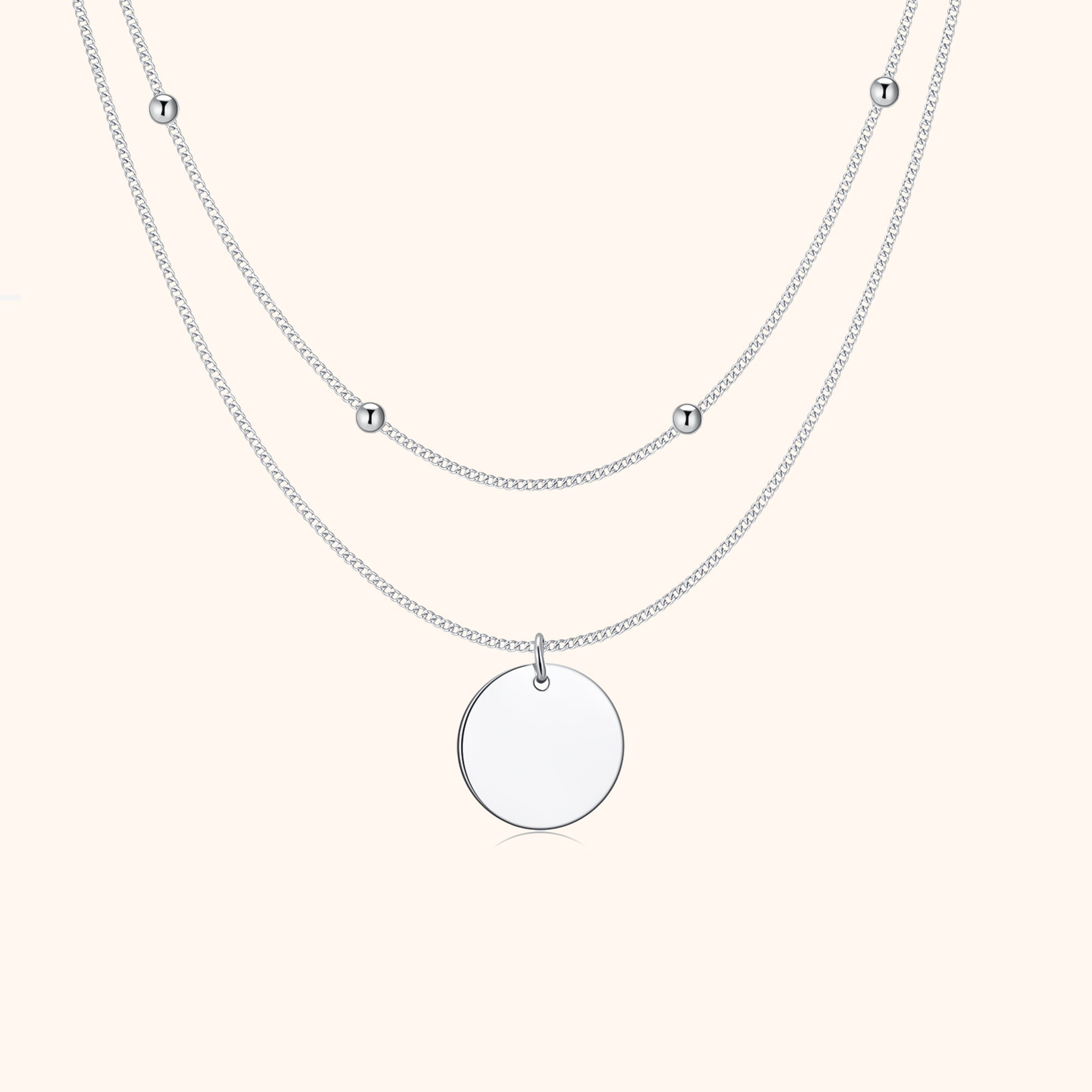 Elegante Dubbele Medaillonketting – Amélie