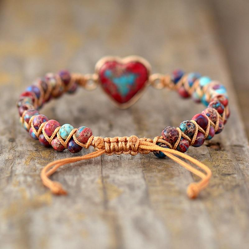Amélie LoveStone Armband - Elegante Jaspis Accessoire