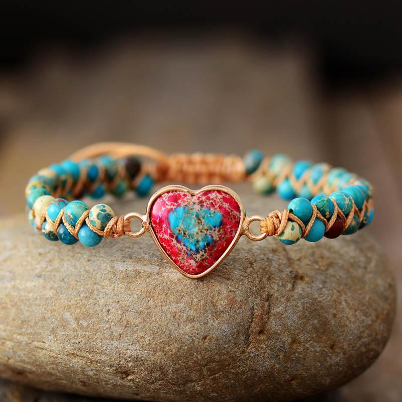 Amélie LoveStone Armband - Elegante Jaspis Accessoire