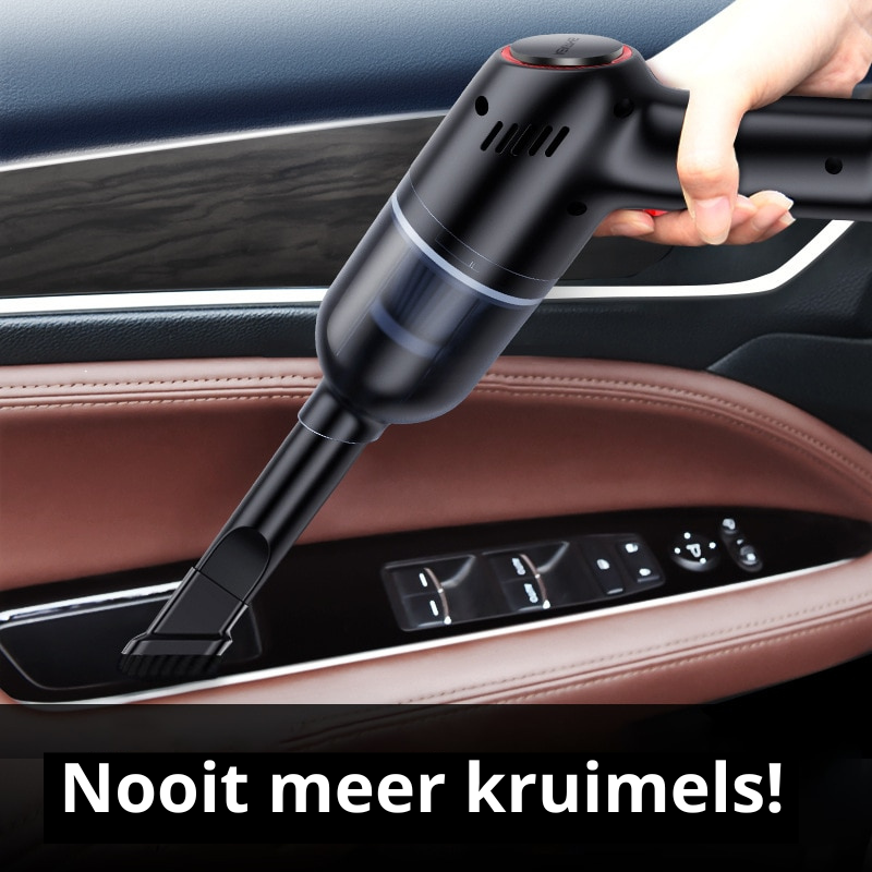 PowerVac – Draagbare Auto Stofzuiger met Stil Geluid