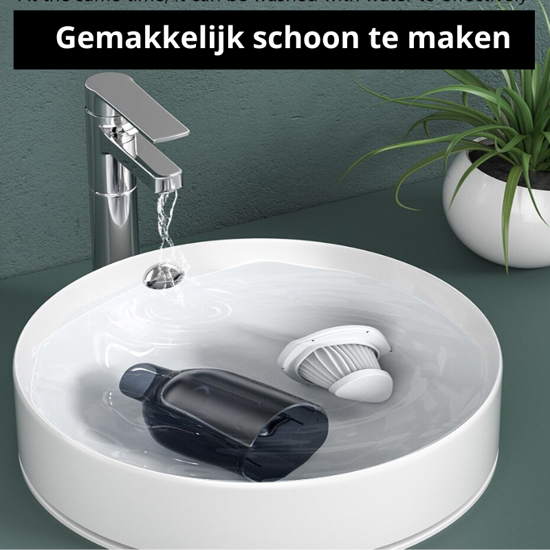 PowerVac – Draagbare Auto Stofzuiger met Stil Geluid
