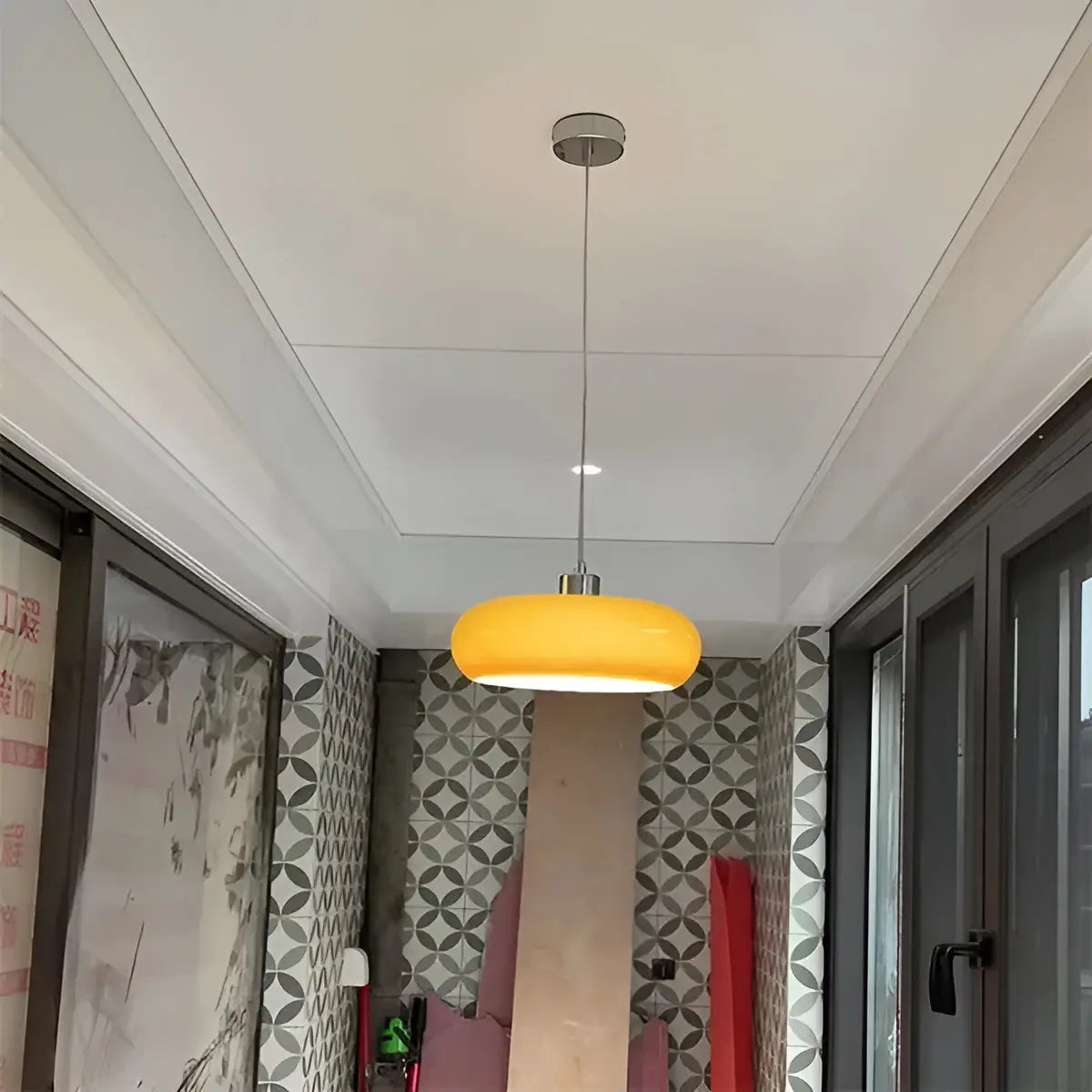 Luxe Retro-Glas Pendant - Elegante LED Hanglamp