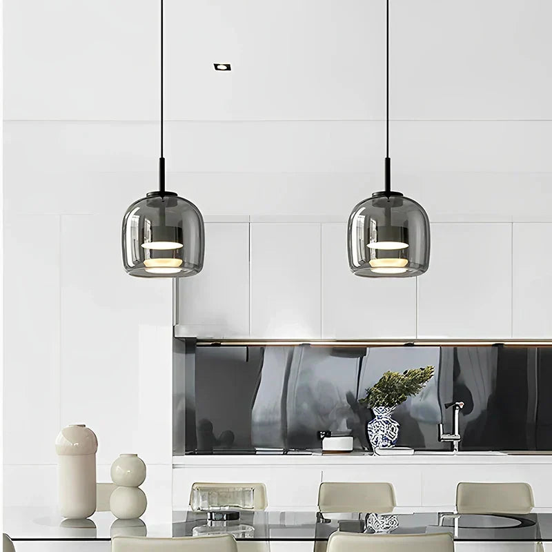 CrystalGlow Pendant - Elegante Hanglamp van Helder Glas