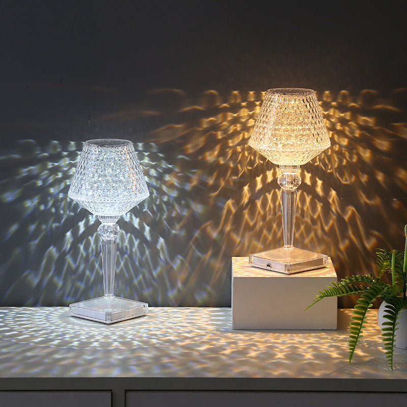 Liesbeth Crystal Lamp – Luxe Tafellamp met USB Oplaadfunctie