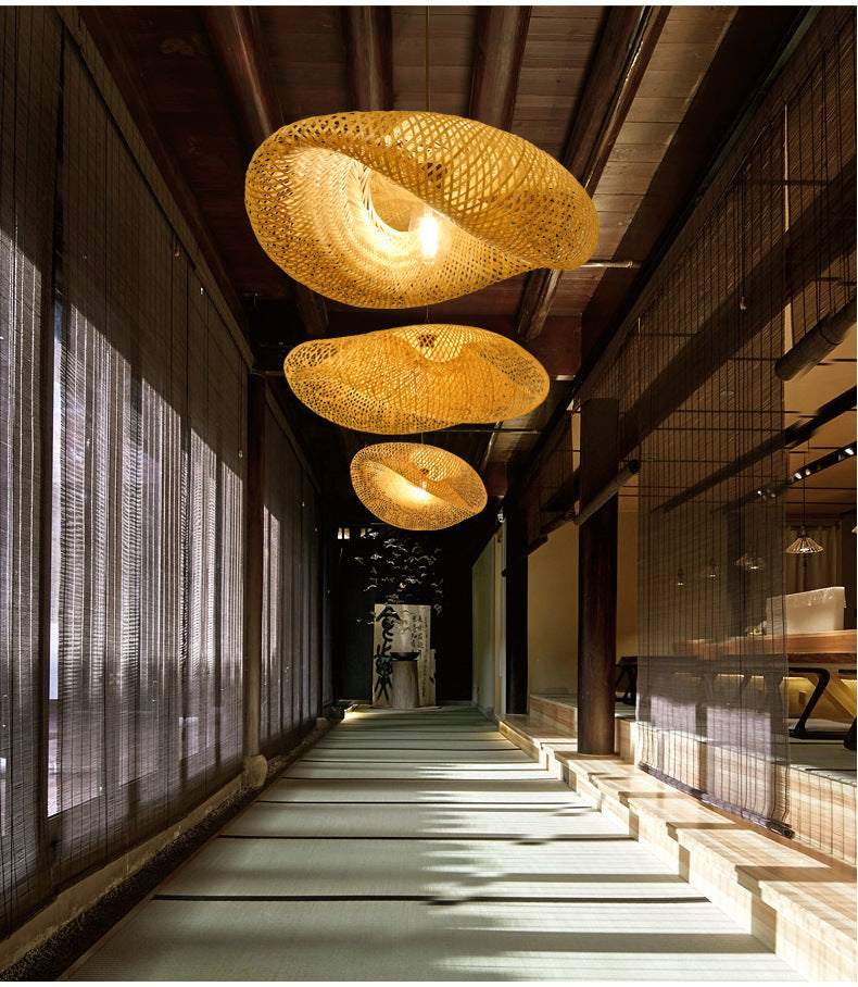BambooLife Hanglamp - Handgeweven Bamboe Lampenkap voor een Warm Interieur
