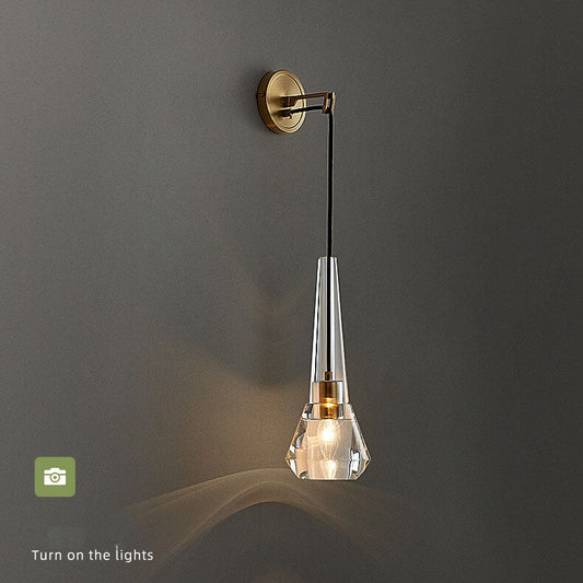 Luxe CrystalGlow Wandlamp met Kristalglas – Modern Design